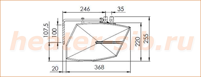 Монтажные размеры GUARD 200C